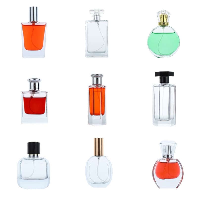 Perfume Refill Bottle 50ml Portable Press Spray Bottle Transparent Glass Cosmetic Empty Bottle Wholesale Fine Mist Spray Bottle