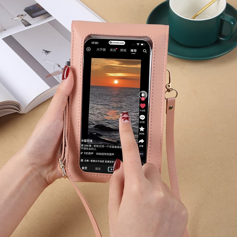 2026 New Touchscreen Phone Bag for Women, Crossbody Shoulder Bag, Small Mini Printed Backpack with Charging Hole