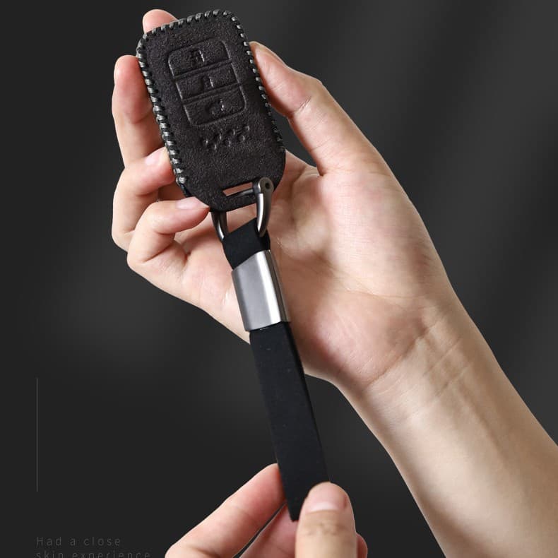 Suede Key Case Cover for Honda New CRV, Accord, XRV, LIFE, UR-V, Fit, Vezel
