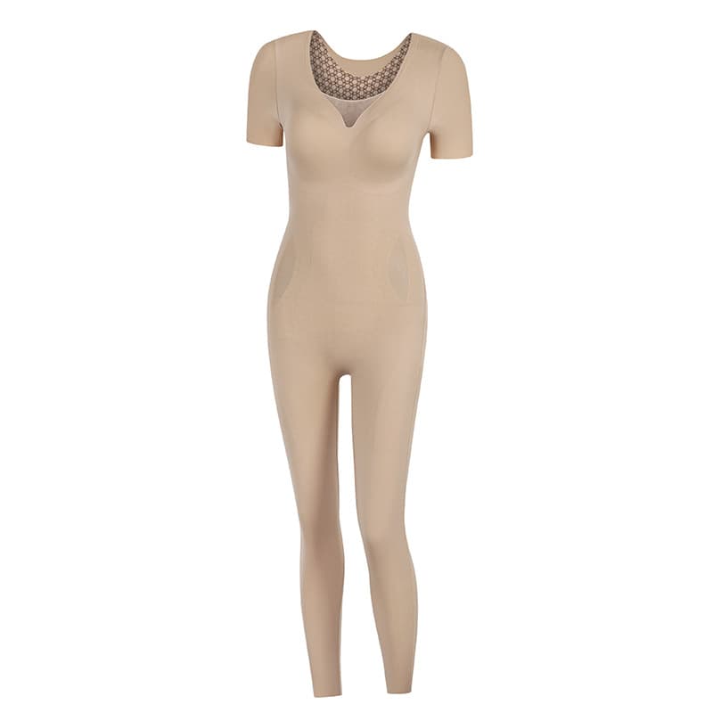 Long Shapewear Bodysuit with Butt Lifting, High-Waist Seamless Panty, No-Bra Design, Full Body Sculpting Firm Compression Girdle