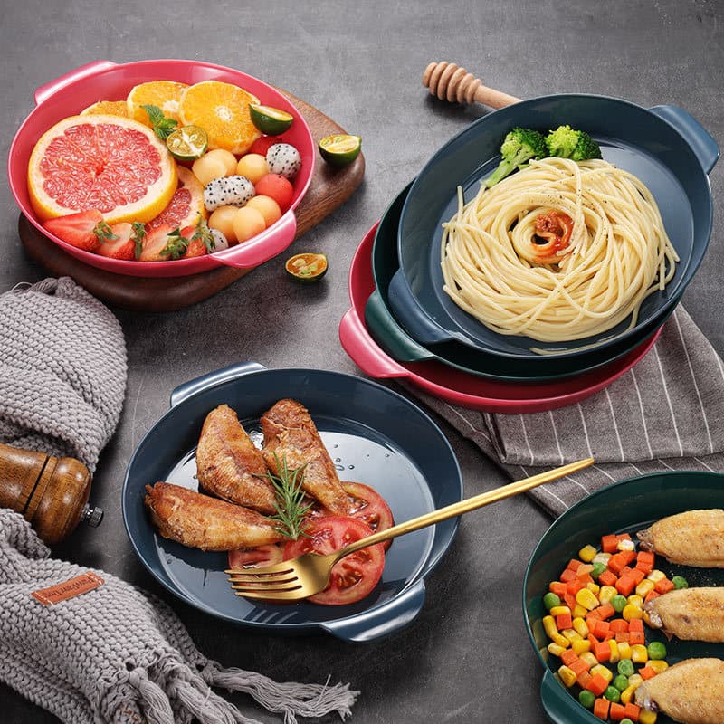 Fruit Plate Creative Plate Snack Plate Western Food Steak Iron Plate Beef Plate Hot Pot Restaurant Serving Plate Balls Plate