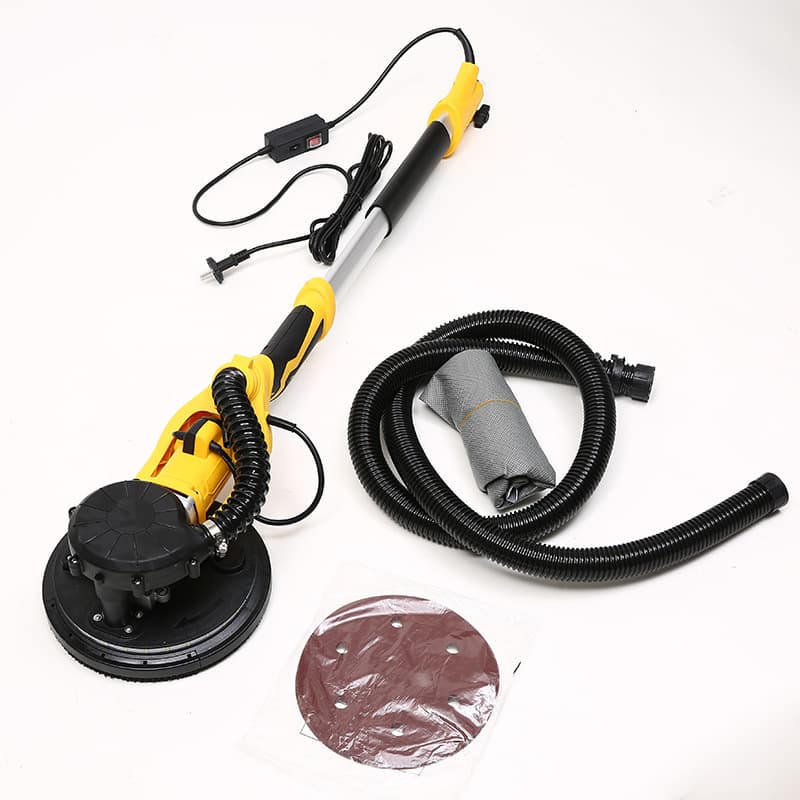 230mm Long Rod Wall Sander Wholesale Dual LED Strip Self-Vacuuming Wall Grinding Machine Sander