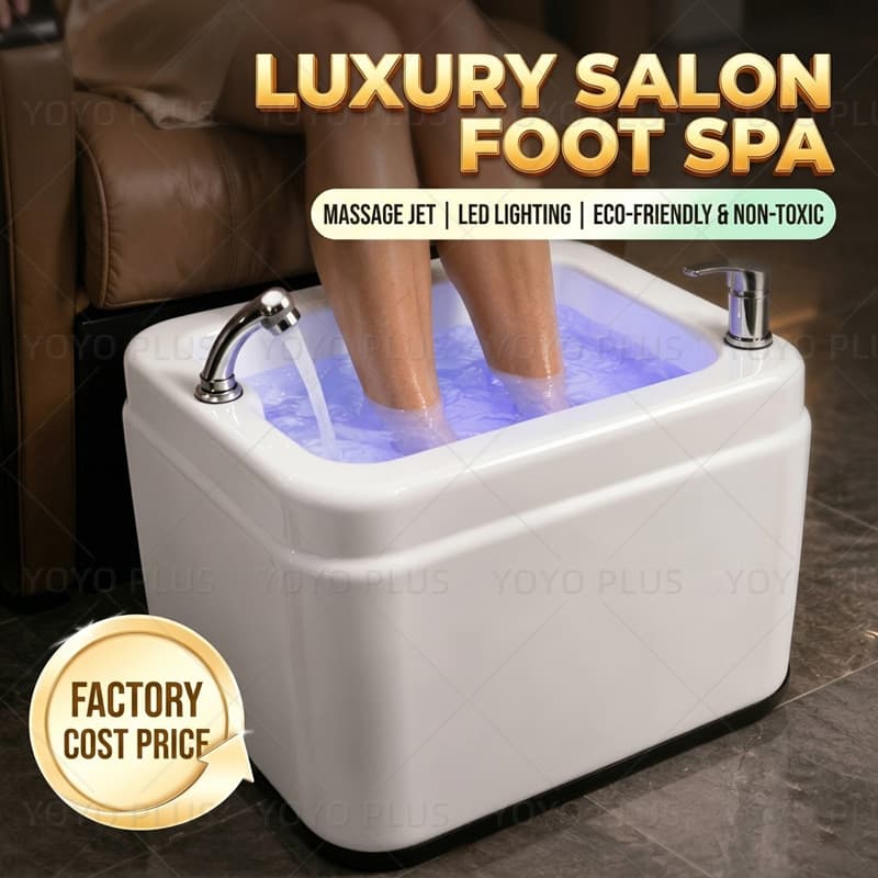 Cross-border High-End Salon Foot Spa Tub Adjustable Hot Cold
