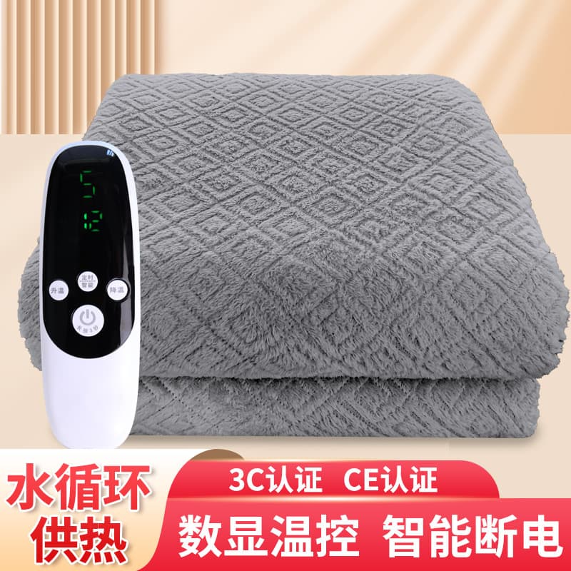 Ultrasonic Arctic Fleece Water Warm Blanket Extra Large Double Person Silent Single/Multiple Person Constant Temperature Water Electric Mattress Pad Adjustable Temperature