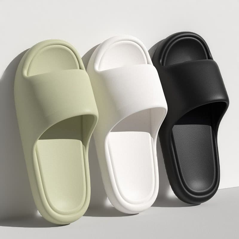 Feeling Slippers for Men and Women Summer Home Season Eva Slippers Women's Indoor Home and Household Non-slip Bathroom Bathing
