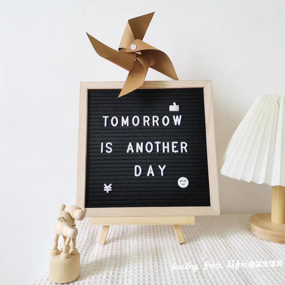 Cross-border Hot Seller Felt Letter Message Board, Ins-style Family Bulletin Board