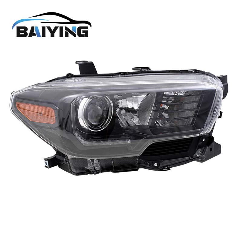 For Tacoma 16-19 Headlight Full Black LED Daytime Running Light Car Light