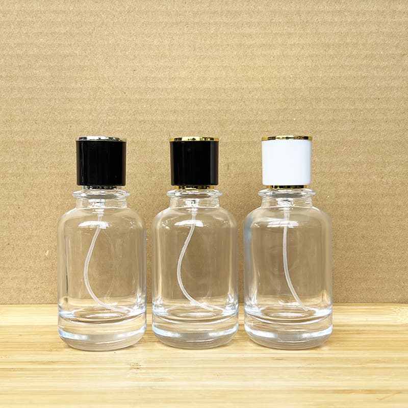In Stock YY102-50ml-34mm Snap-On Perfume Spray Refillable Empty Bottle / Cosmetic Refill Transparent Empty Bottle