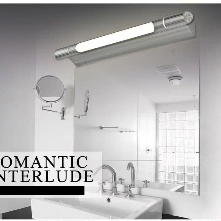 Makeup table wall light, bathroom aluminum high-transmittance PVC minimalist no-drill waterproof fog LED mirror light