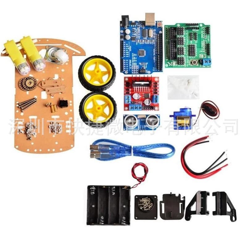 Smart car kit, 2WD/4WD tracking car/DIY kit/uno development board/car chassis/programming.