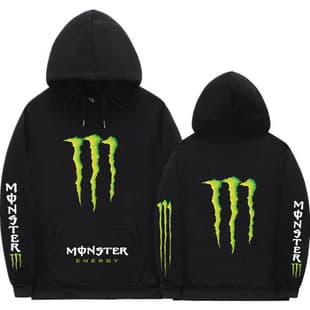[In-Stock Wholesale] Demon Slayer Ribbed Hem Loose Men's Autumn/Winter Hoodie Jacket