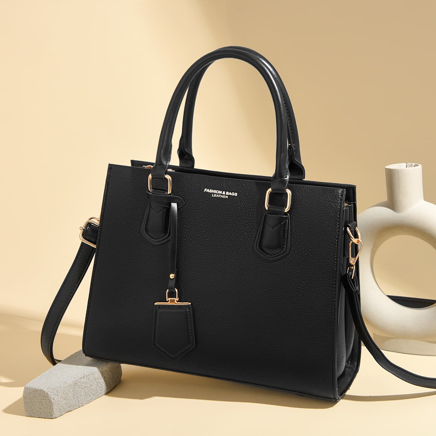 Solid Color Minimalist Large Capacity Handbag for Women 2025 Fall Winter New Popular Shoulder Crossbody Bag Commuter Mom Bag
