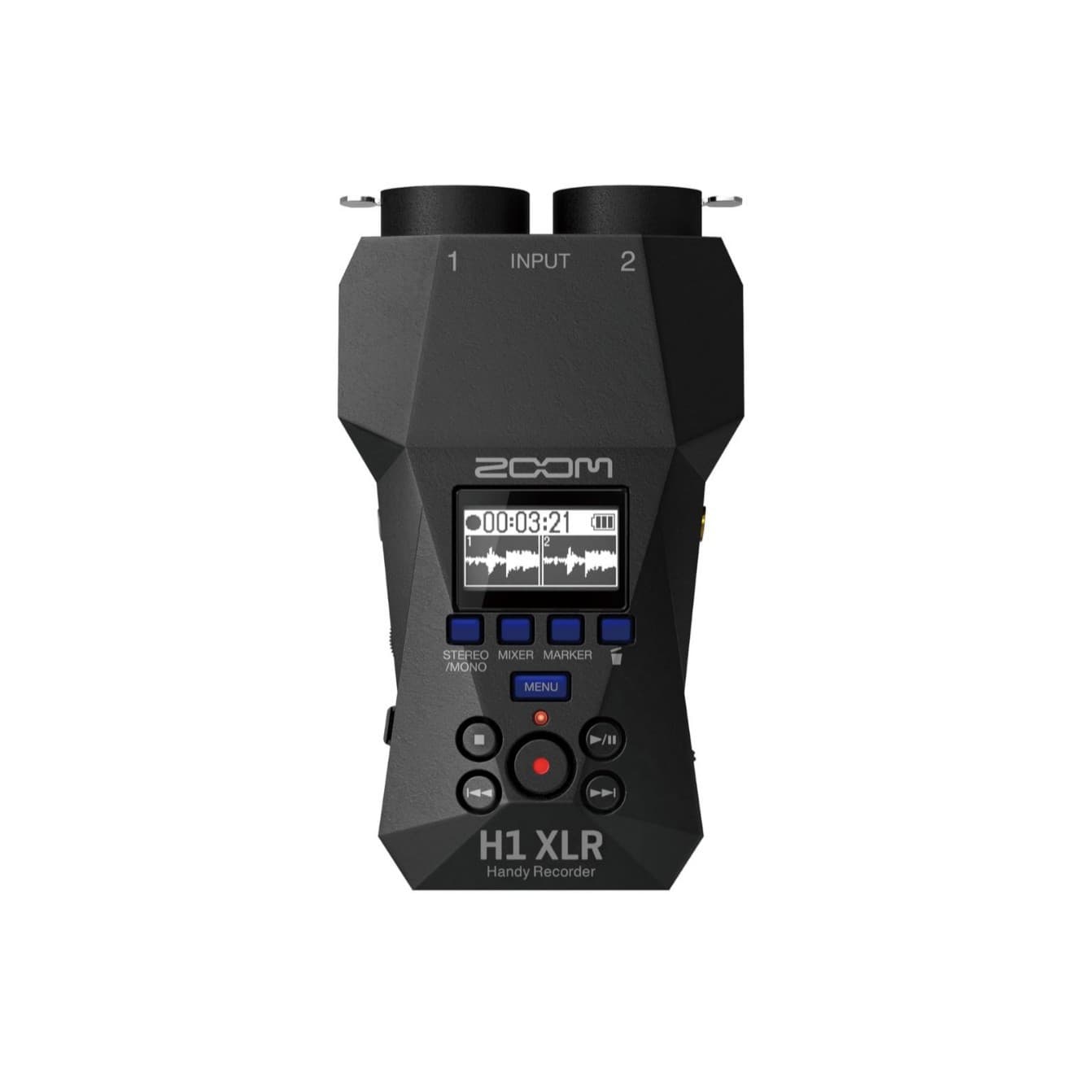 Zoom H1XLR Portable Recorder 32-bit Float Accessibility 2 XLR/TRS Locking Combo Input