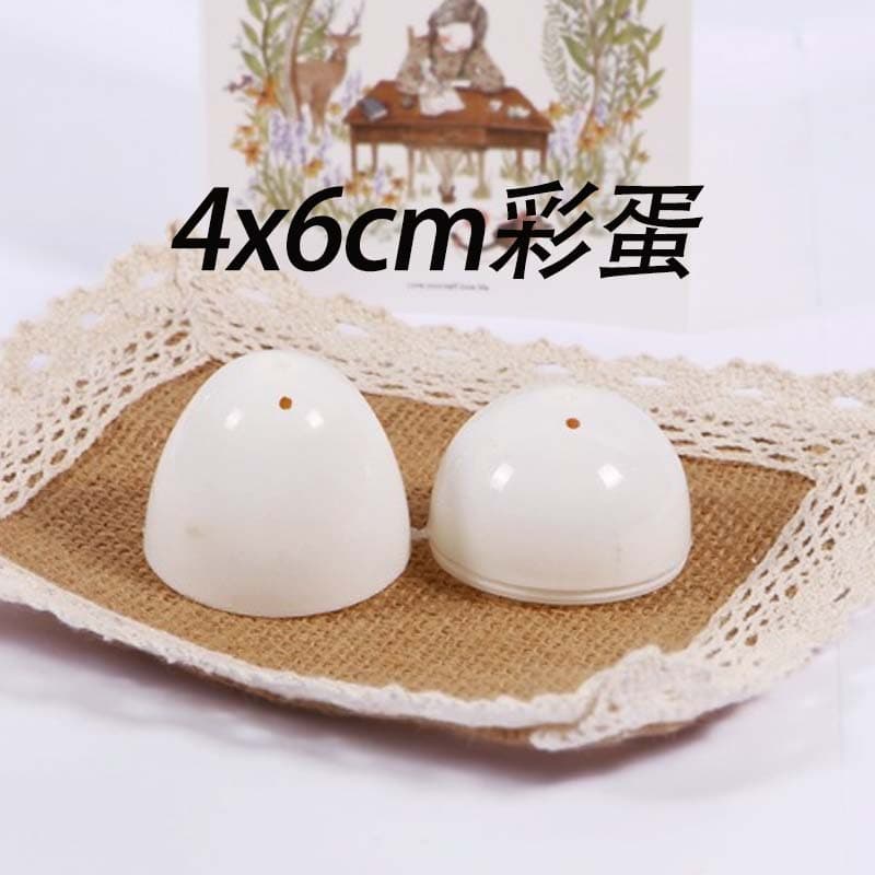 White open connection gashapon simulation egg shell Easter decoration children's toys gift model props painting