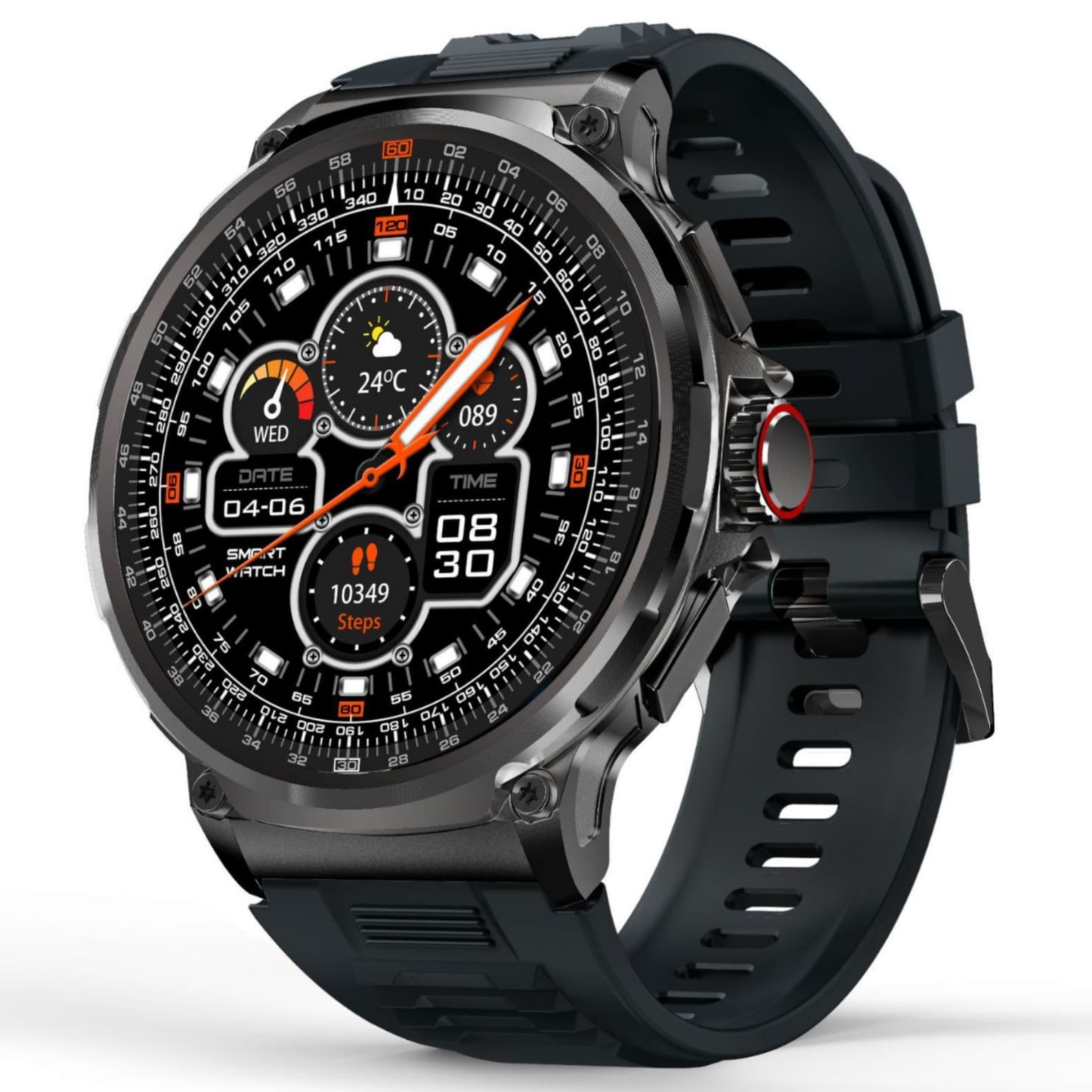 Cross-Border V69 Smart Watch 1.85-inch Large Screen Bluetooth Call Heart Rate Blood Oxygen Sports Waterproof Smart Watch