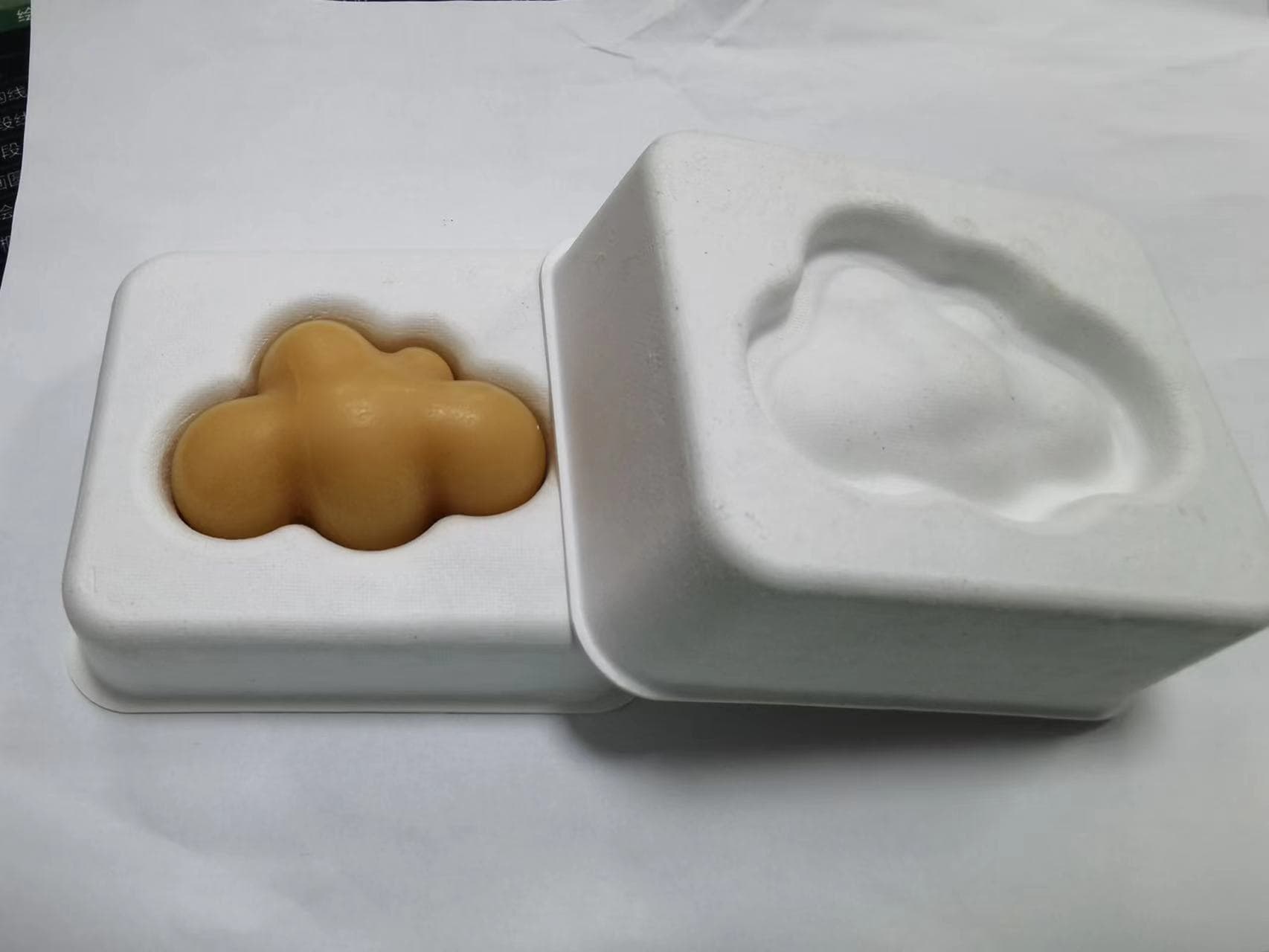 Chongqing Huanlu Pulp Molding White Pulp Soap Boxes, Custom Paper Tray Packaging Boxes