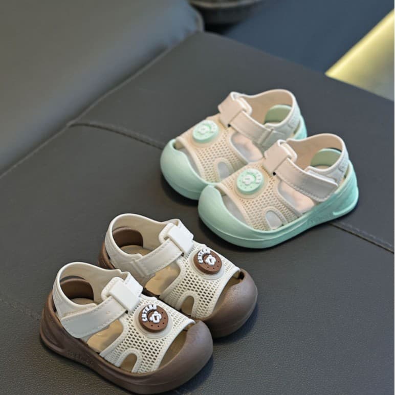 New Foreign Trade Cross-border E-commerce Hot Selling Fashion Cute Versatile Toddler Walking Closed-Toe Sandals 912+11