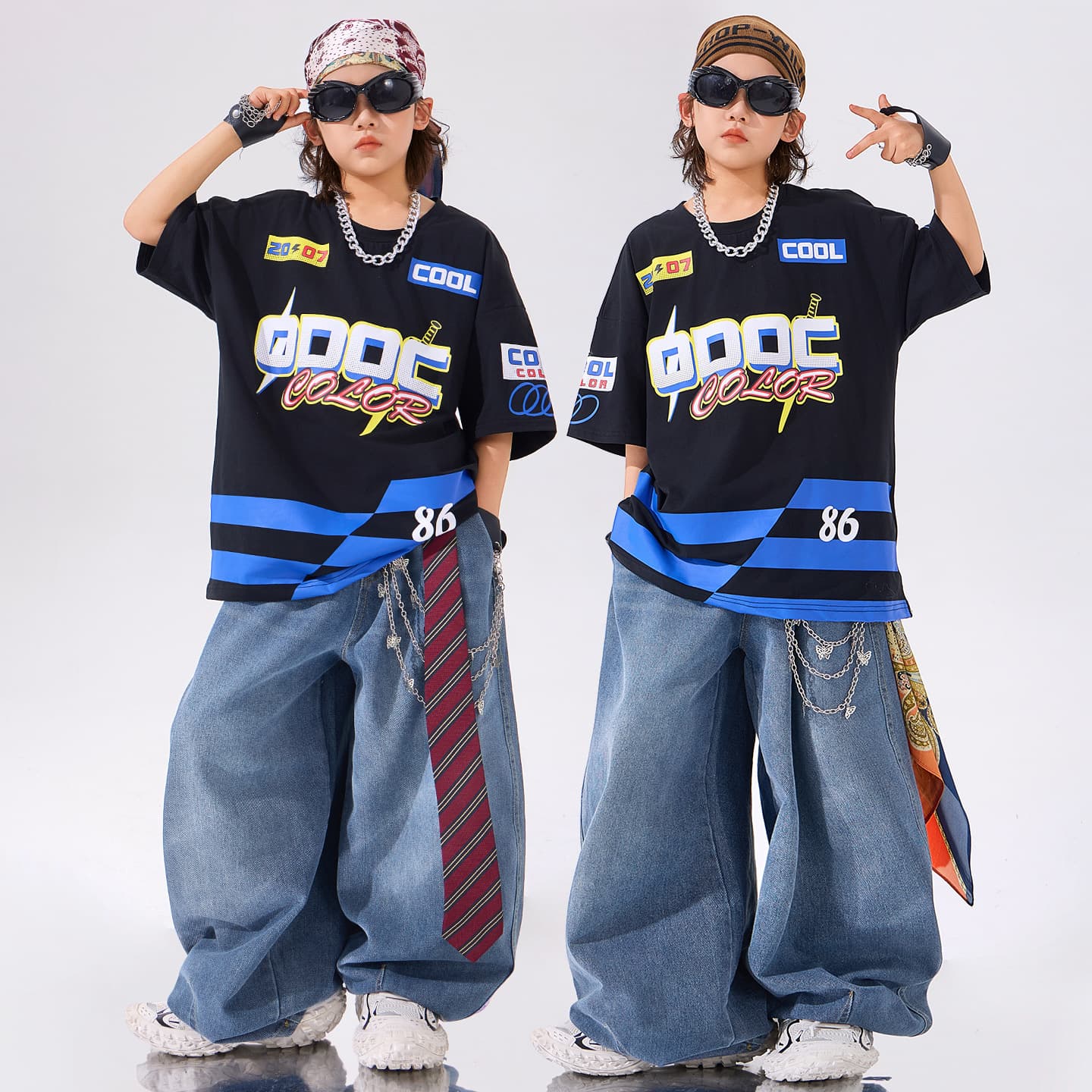 Kids Hip Hop Dance Outfit for Boys, New Style Street Dance Set for Children, Drum Performance Costume, Trendy for Girls