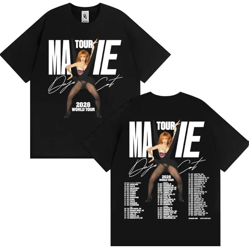 Summer 100% Cotton Short Sleeve T-Shirt Basic Style Unisex Versatile Drop Shipping Doja Cat Ma