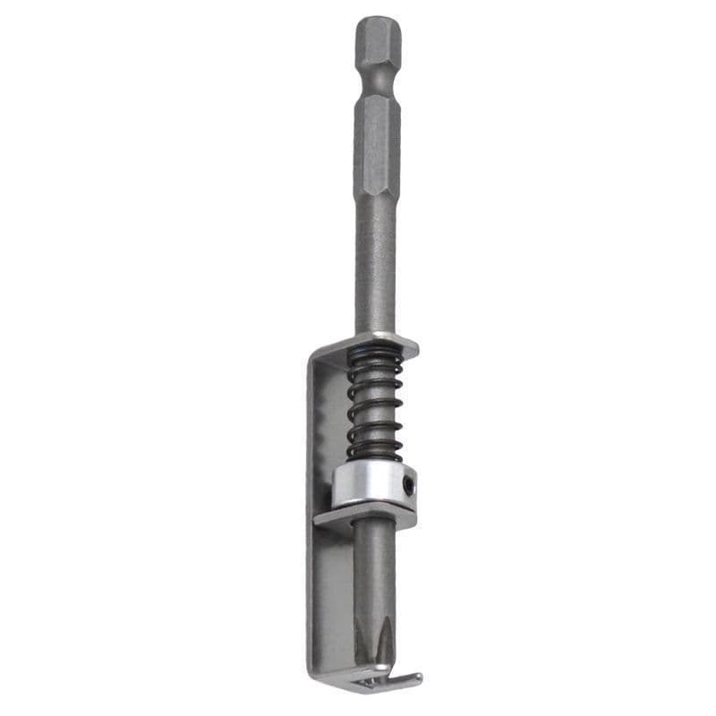 Spring positioning batch spring-type cross-bit screw fixing drill bit one-hand operation universal screw fixing tool F