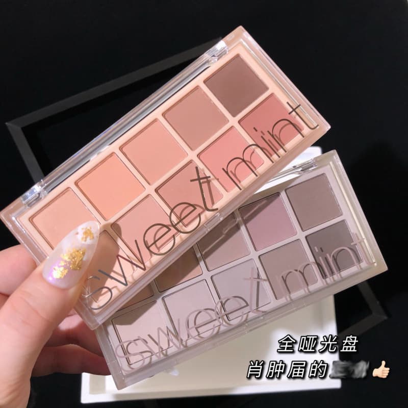 Makeup Sweet mint ten-color eye shadow palette pearlescent matte fine shimmer often affordable cement land female student day