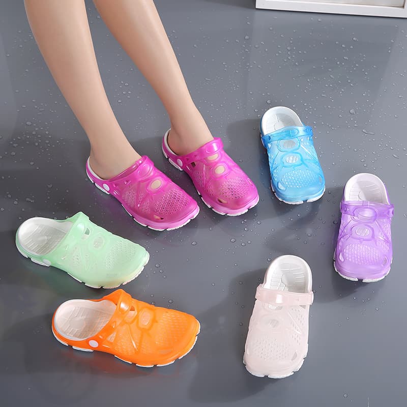 Cross-border Slippers Women 2025 Summer Ladies Sandals Internet Celebrity Clog Couple Closed-Toe Half Slippers Beach Sandals Men