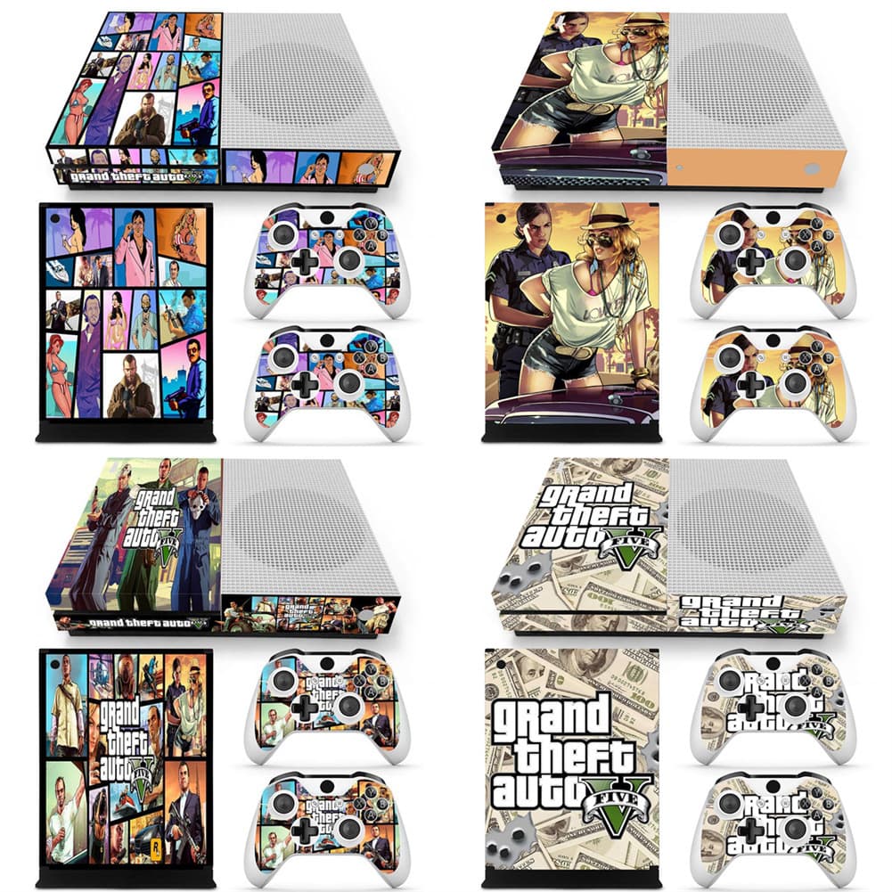 Xbox One S Console Skin Sticker Protective Decal Gaming Accessories Sticker GTA5 Skin