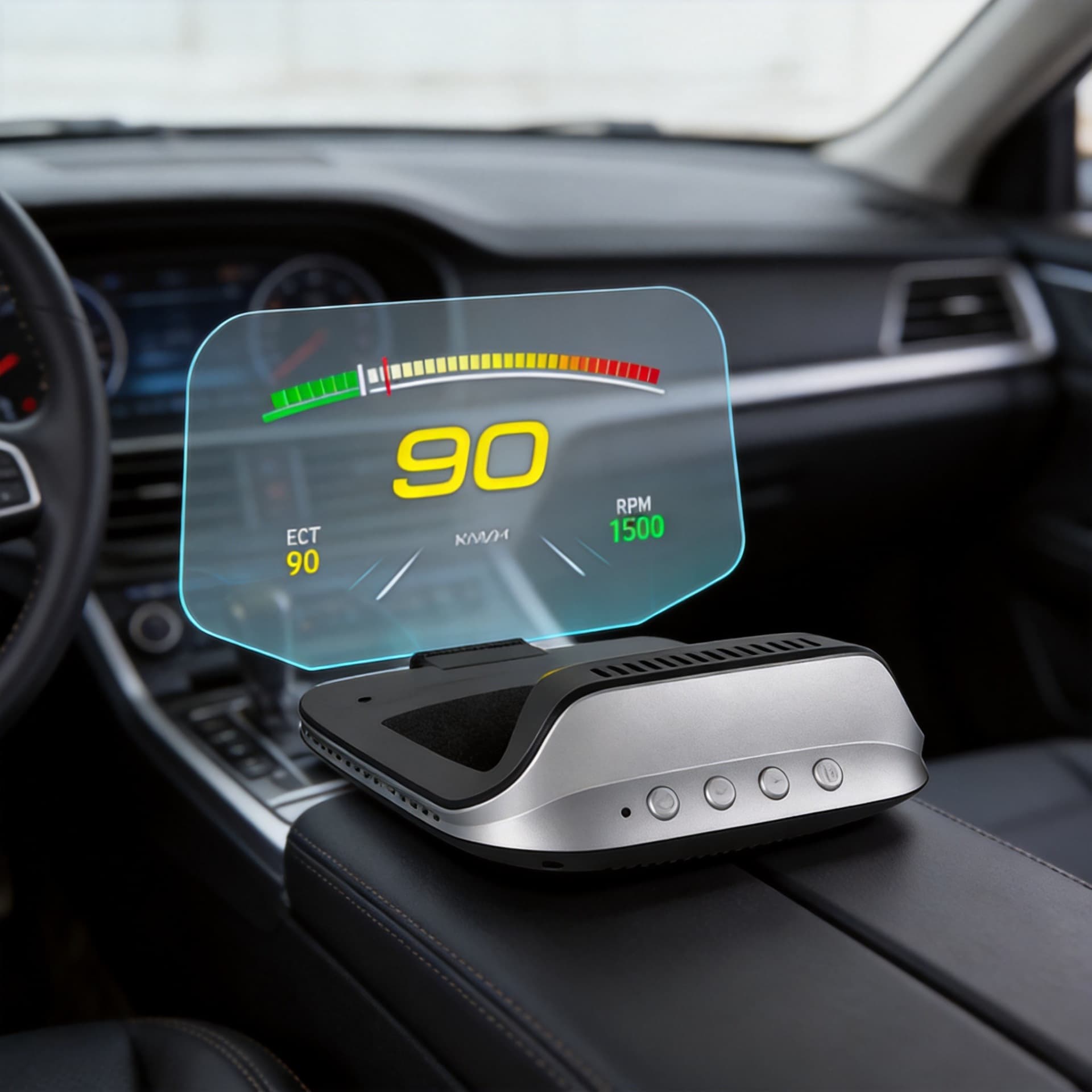 Portable Car Display Screen, Car Obd Instrument Projector, Universal Multi-Functional High-Definition Hud Head-Up Display