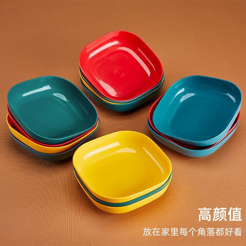 Bone Plate Table Plate Home Plastic Bone Plate Fruit Snack Dish Desktop Trash Residue Tray Small Plate
