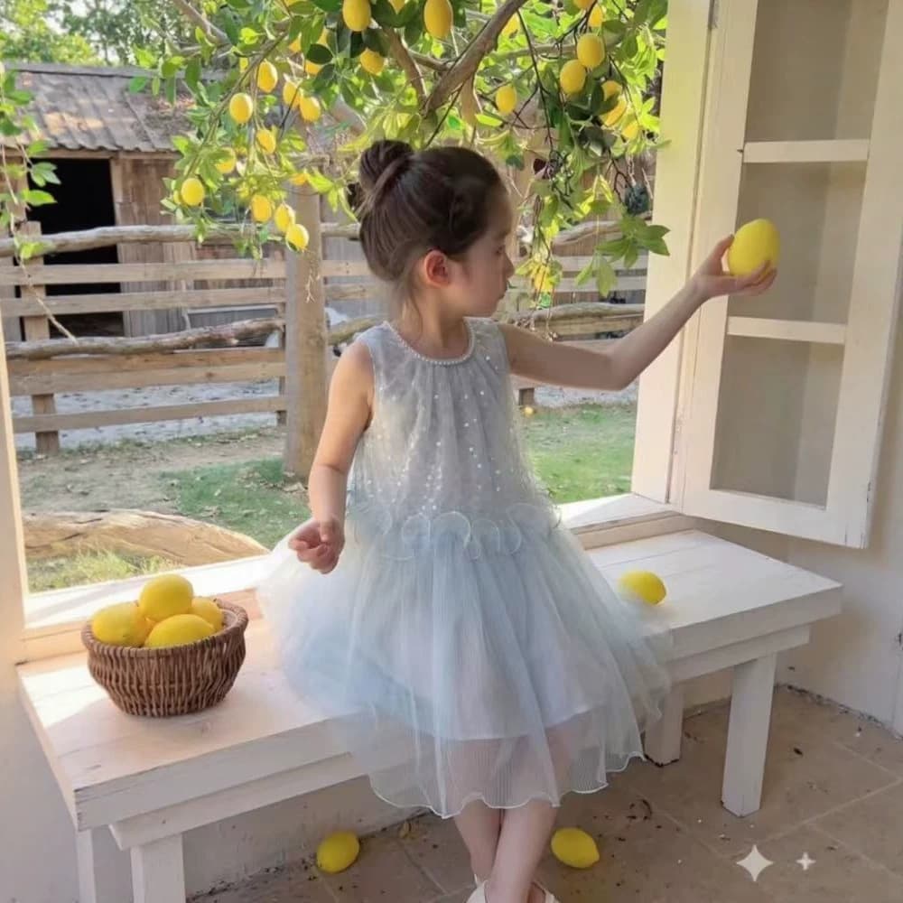Export Stock Girls Princess Dress Summer Girls Vest Dress 2026 New Style Children's Summer Fashionable Dress