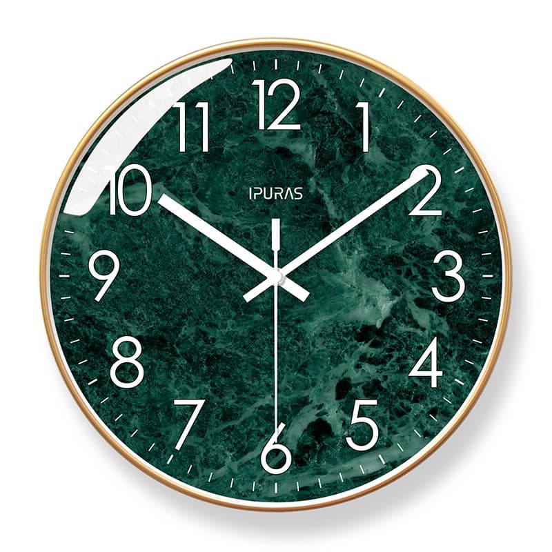 Yipula 6853 retro light luxury living room wall clock bedroom clock wall clock modern creative silent quartz clock