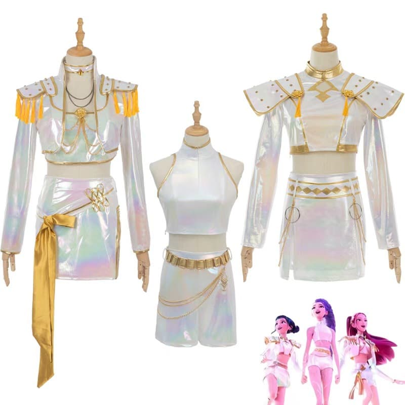 Halloween KPOP witch hunter group cosplay costumes, Rumizo and Mira song costumes, cosplay costumes, KPOP outfits