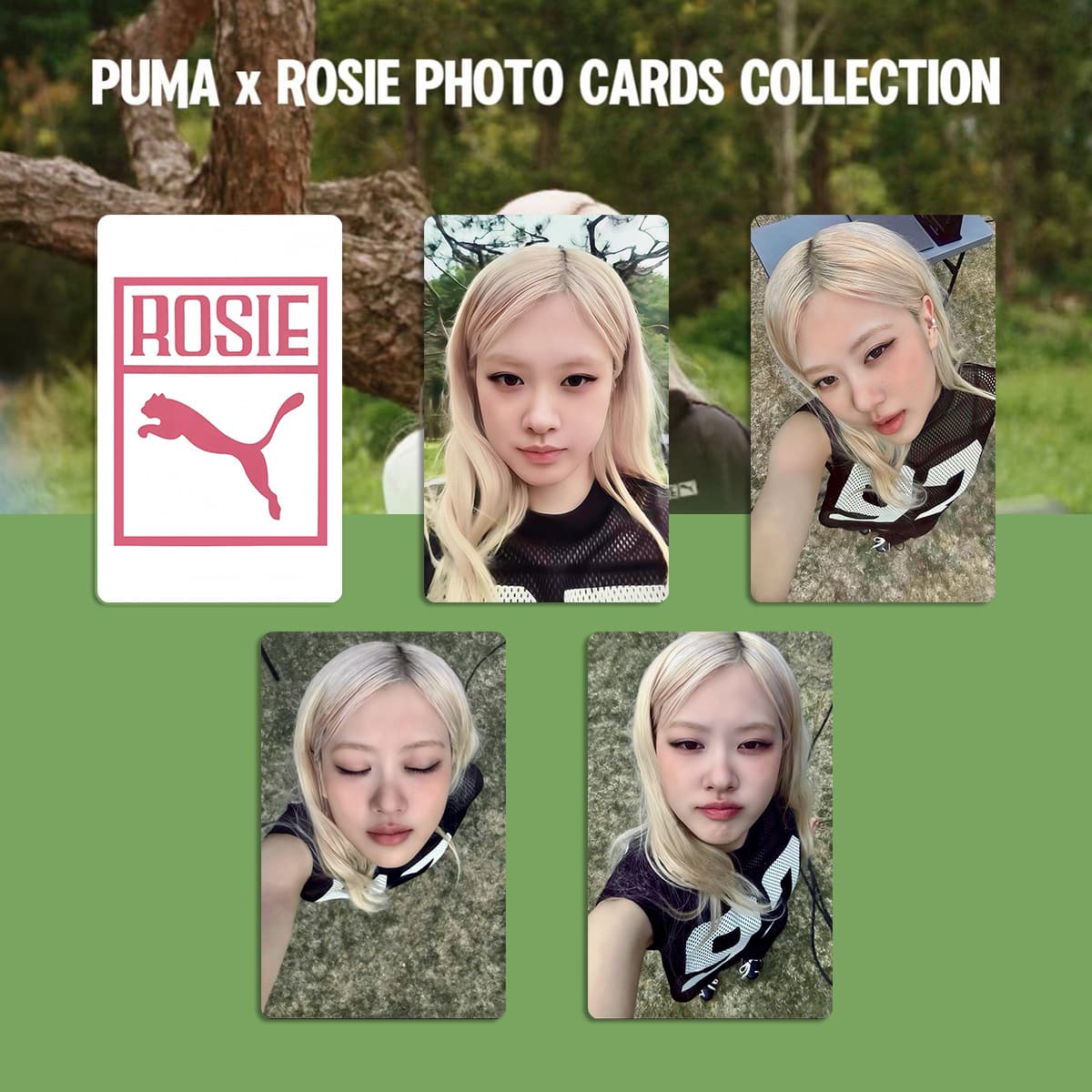 Blackpink ROSE PUMA Collaboration Photocard Park Chaeyoung