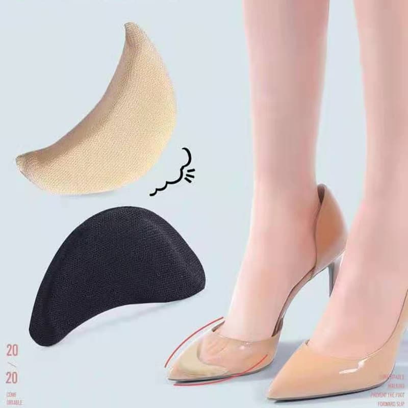 High Heel Toe Sponge Cushion Anti-Slip Forefoot Pad Men Women Thick Pain Relief Pad Half Size Insole Anti-Slip Insert