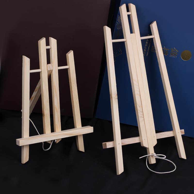 30 Mini Desktop Easel 40 Wooden Folding 50 Trapezoid Wooden Small Easel Tripod Children's Easel