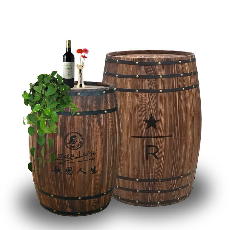 Wine Barrel Decorative Oak Barrel Anti-corrosion Wood Red Wine Barrel Wedding Exhibition Bar Photography Props Beer Wine Barrel