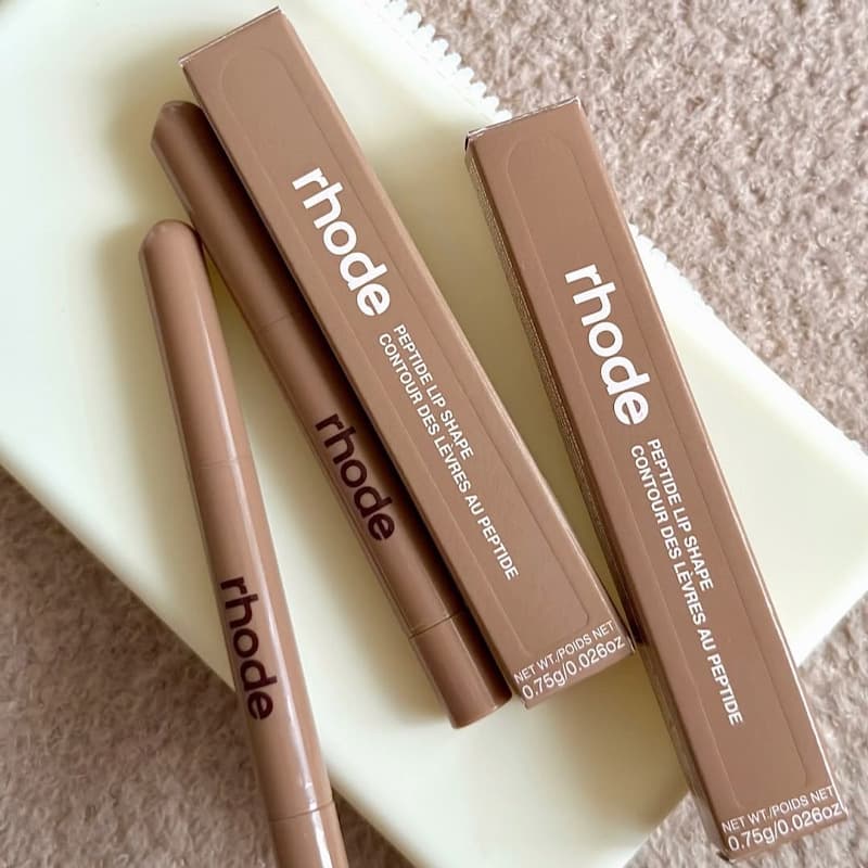 Cross-border polypeptide rhode lip liner lipstick Hailey lip liner double-ended silky polypeptide lip liner 0.75g for women