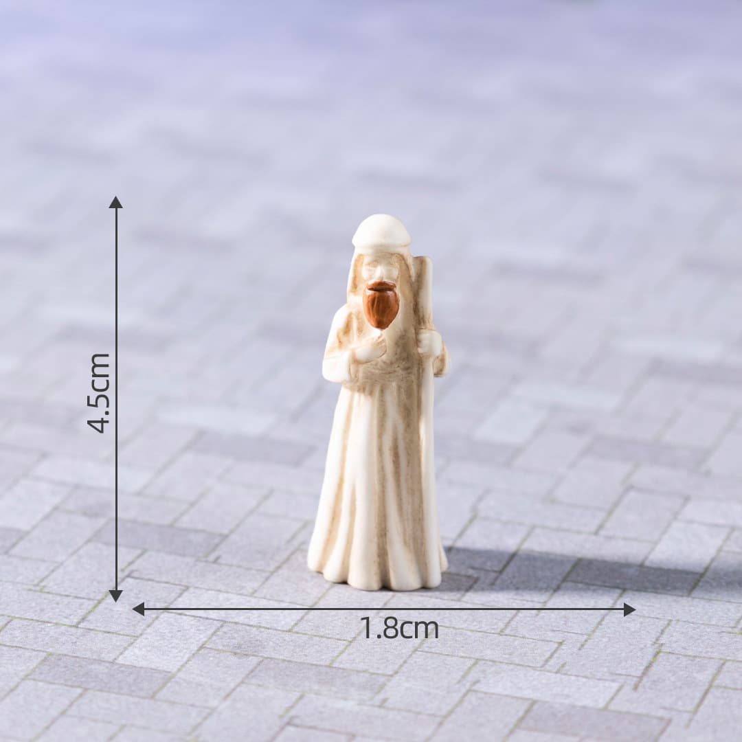 Cross-border New Foreign Trade Character Birth Christmas DIY Decoration Accessories Desktop Miniature Resin Figurine