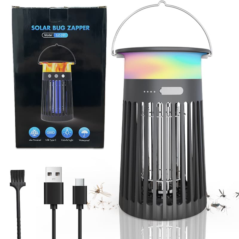 Amazon New Commercial Mosquito Killer, Indoor/Outdoor 4-in-1 Sensor Mosquito Zapper, Hangable Electric Shock Mosquito Lamp