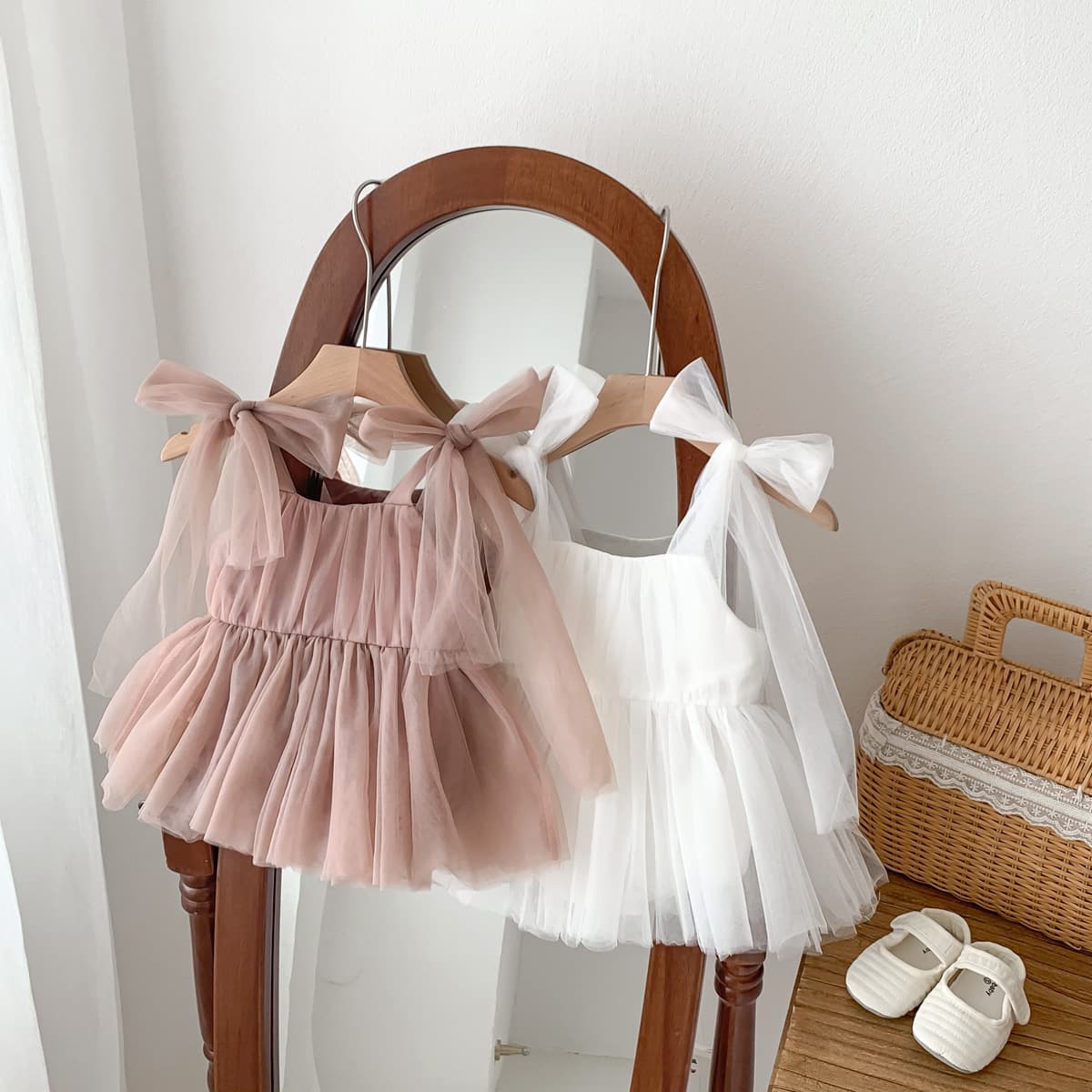 ins summer baby girl sleeveless baggy baby mesh princess dress newborn baby photo dress for 100 days