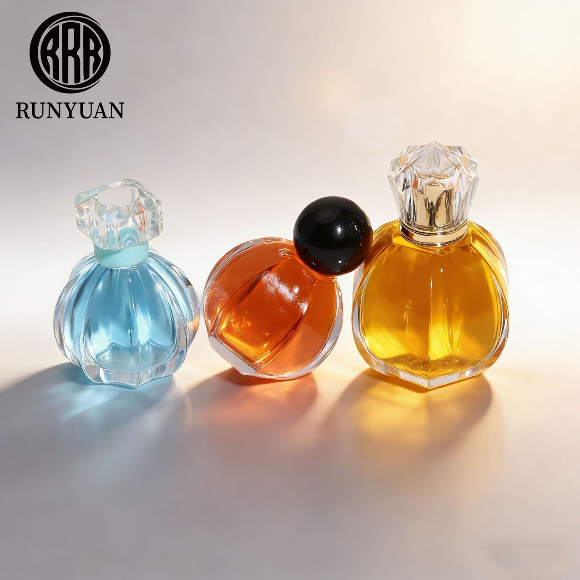 Pumpkin-shaped Women's Perfume Bottle, Creative Novelty High-End Glass Perfume Bottle, Refillable Bottle