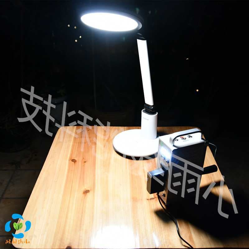 Hand-cranked generator power bank, high-power 220V large-capacity outdoor household 12V lighting portable power supply.