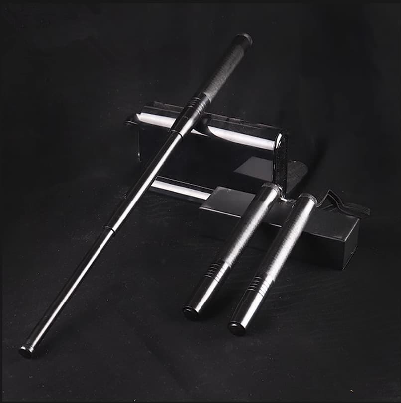 Expandable baton, self-defense legal stick, portable three-section rod, mini defense stick for personal safety, anti-wolf baton, portable