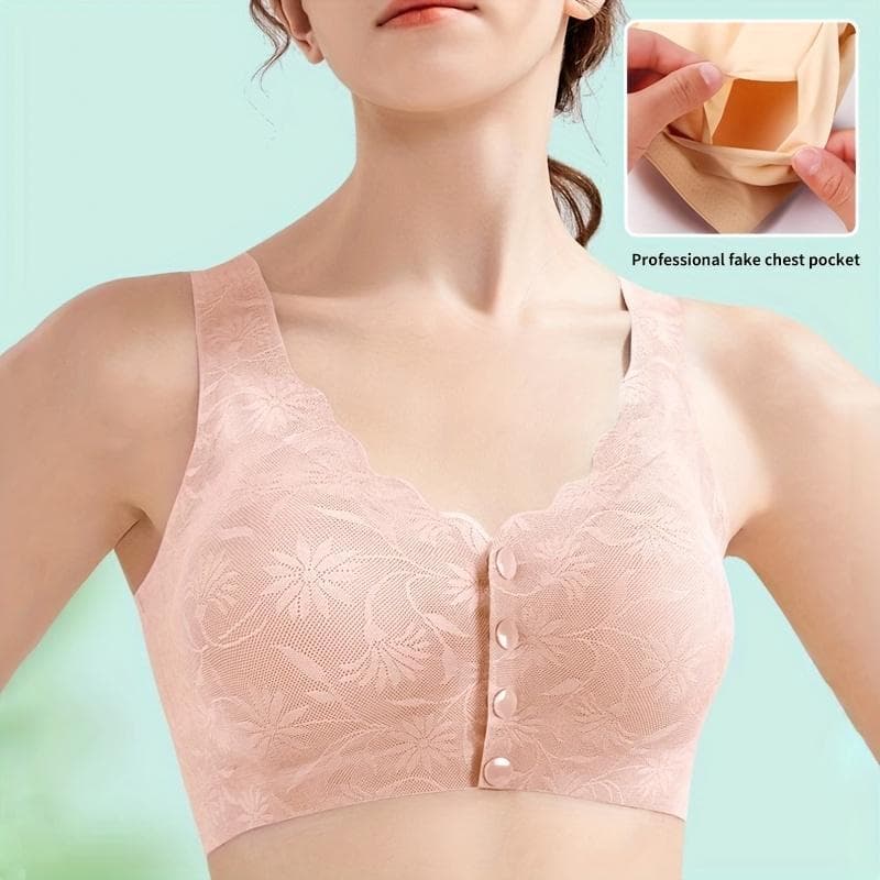 E4664 Dropshipping for AliExpress Amazon Cross-border New Girl Bra Post-mastectomy Front Closure Wide