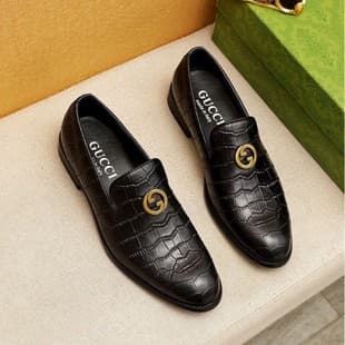 Men's Slip-On Loafers Genuine Leather Anti-Slip Durable Four-Season Trendy Lightweight Low-Top