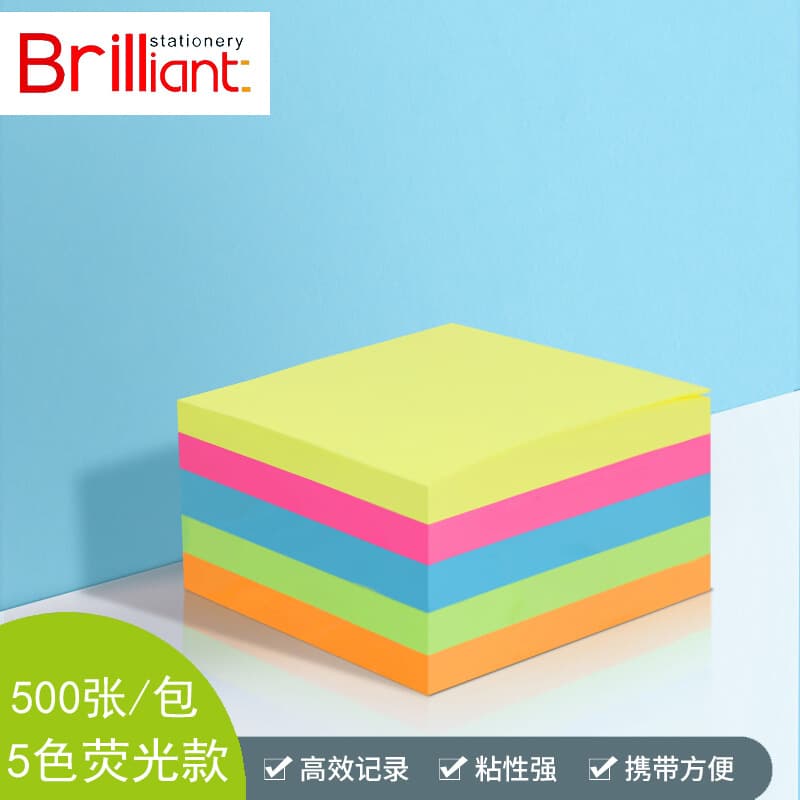 Colorful Sticky Notes Labels Memo Pads Self-Stick Tear-Off Note Paper Removable Office Index Tabs