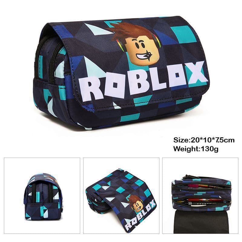 Promotion 3D New Virtual World ROBLOX Double-layer Pencil Case for Primary and Secondary School Students