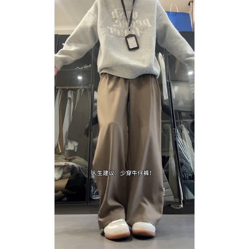 2026 Spring New Men's Drape Suit Pants Old Money Style Lightweight Trousers Pleated Casual Pants Long Pants One-Piece Dropshipping
