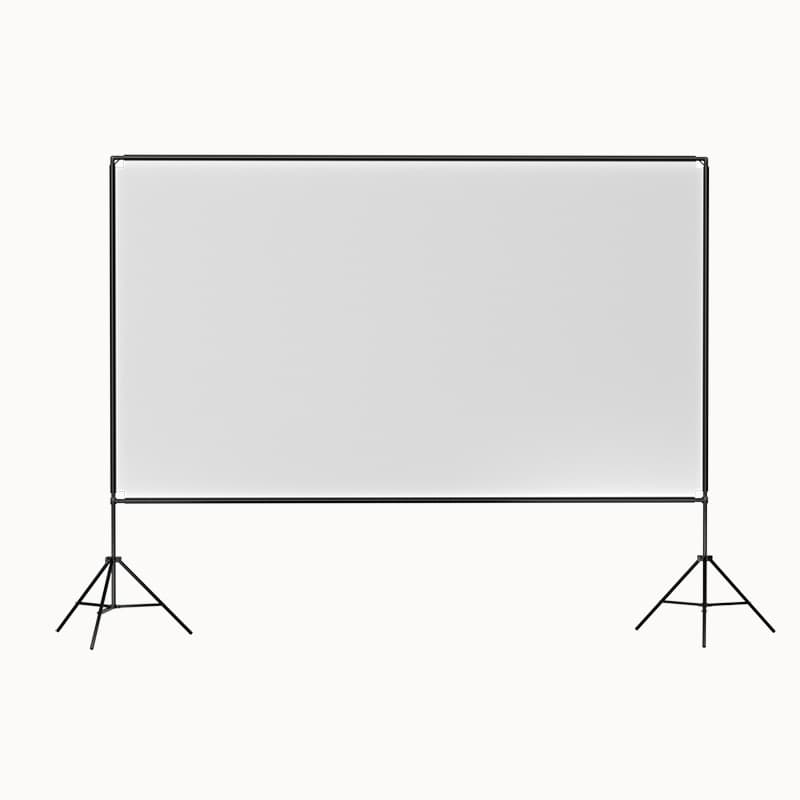 Portable indoor/outdoor high-definition simple folding dual-stand simple projection screen 120-inch front and rear projection screen