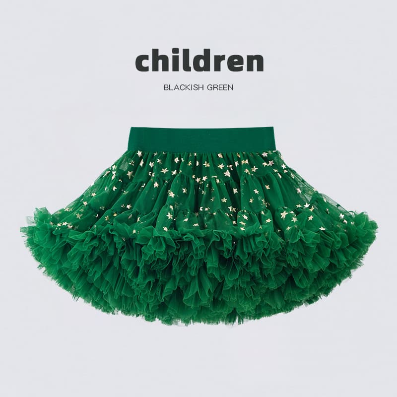 Girls' Christmas Tutu Dress Princess Dress Cross-border Party Dress Baby Girl Holiday Performance Costume Puffy Skirt